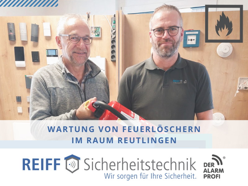 Wartung von Feuerlöschern - REIFF Sicherheitstechnik